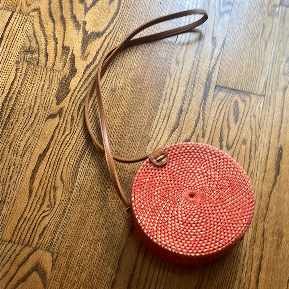 Red Woven Bag